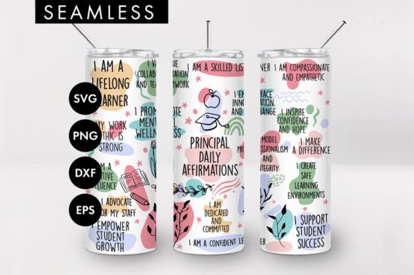 20oz Principal Affirmations Tumbler SVG