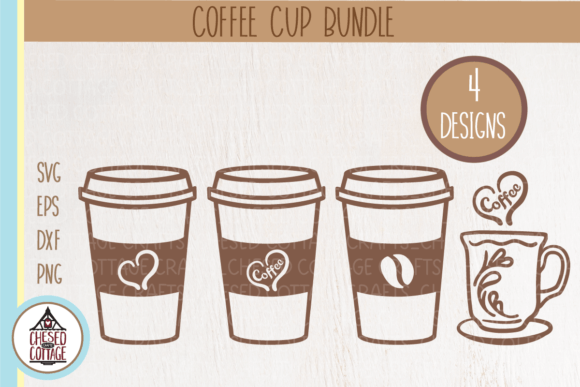 Coffee Cup SVG Bundle PNG Clipart