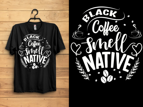 Coffee Typography T-shirt Design