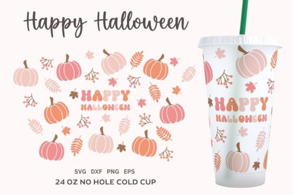 Happy Halloween Cold Cup SVG
