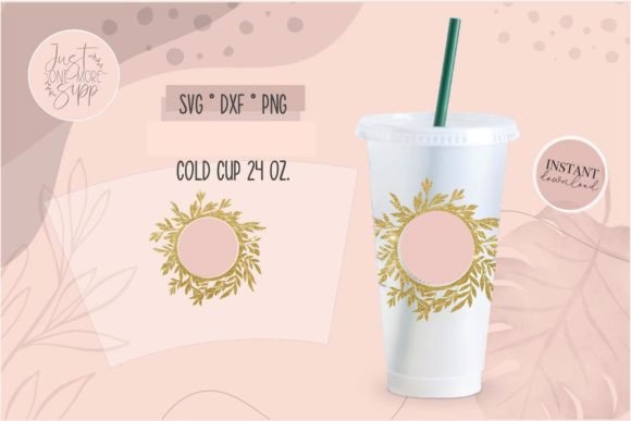 Leaves for a Starbucks Cold Cup SVG