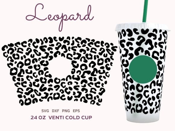 Leopard Pattern Cup SVG