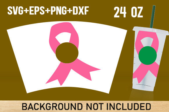 Pink Ribbon 24oz Cup Design