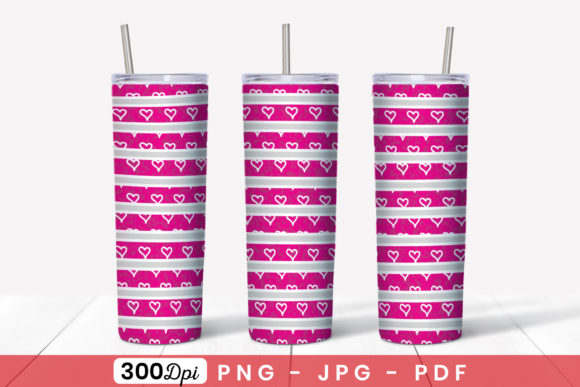 Valentine s Skinny Tumbler Wrap Design