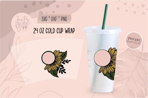 Wildflower Cold Cup Svg